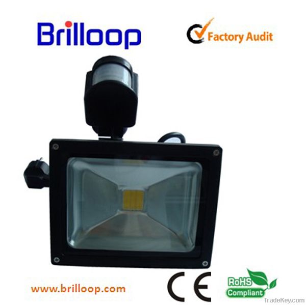 30w PIR motion sensor high power flood light CE Rohs FCC certificates