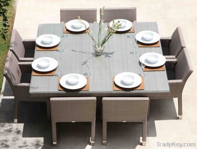 Gogohome Rattan/ Wicker Dinning Set, Garden Chair &amp; Table