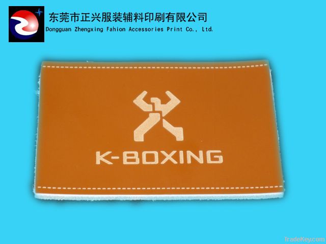 Garment Leather Label with Hot Stamping