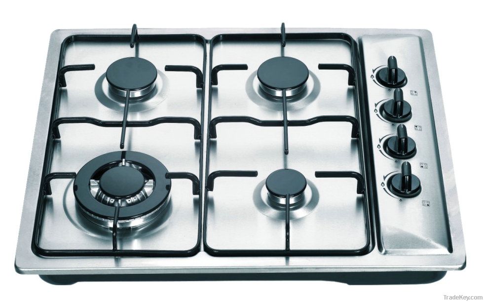 built-in enameled gas stove