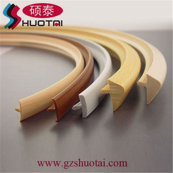 pvc t shape edge banding, t molding extrusion profile