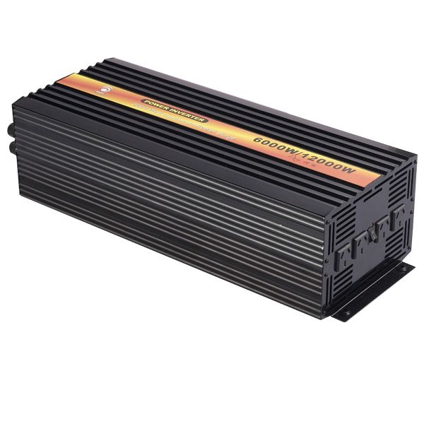 12V/24V/48VDC to 110V/220VAC 6000W Pure Sine Wave Inverter