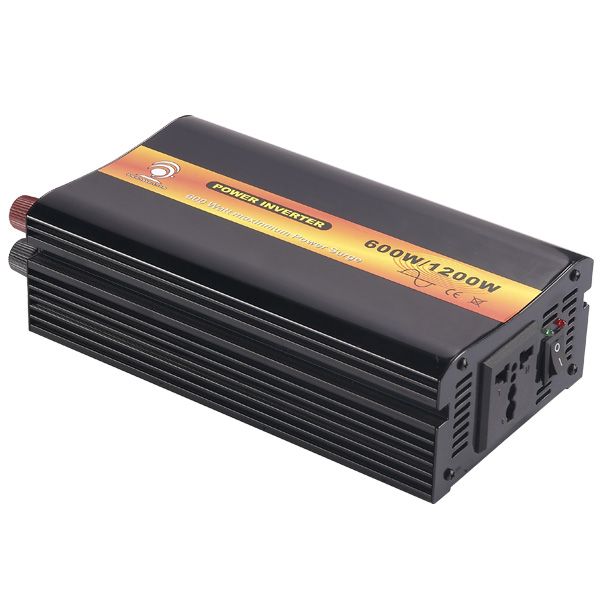 12VDC to 220VAC 50HZ 600W Pure Sine Wave Inverter with Universal Socket