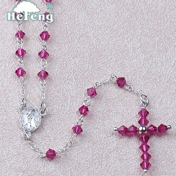 rosary, Crystal Rosary/Child Rosary, fashion crystal rosary