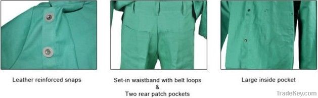 Welding fire retardant garment for workers