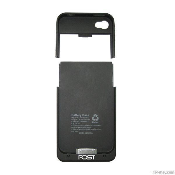 1900mah emergency external battery case for iphone4/4s