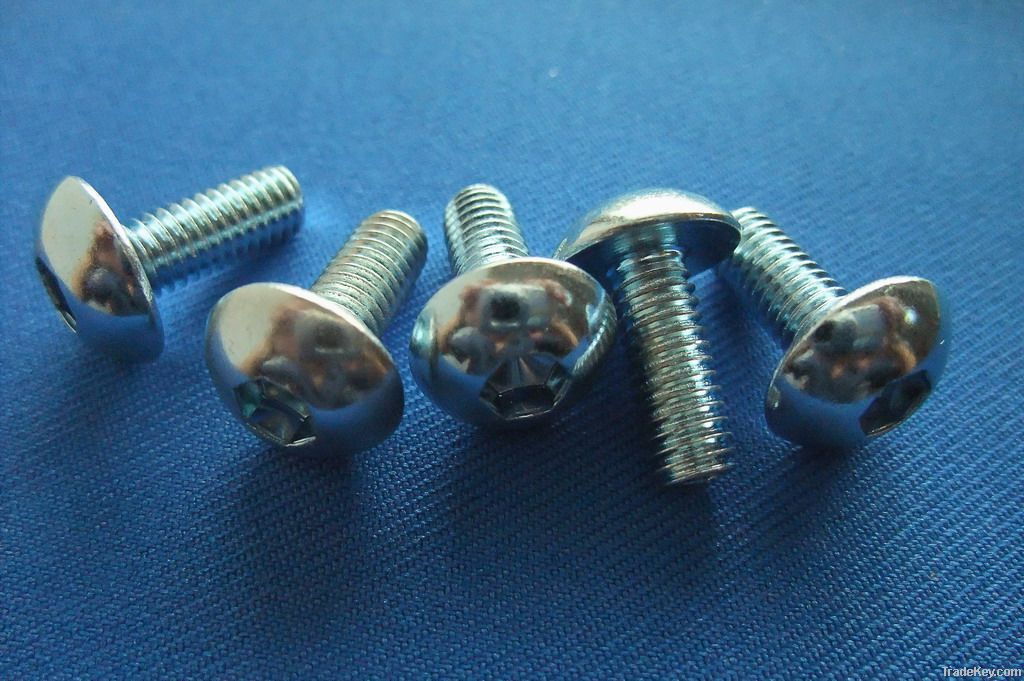 Hexagon Truss head with Blue Zinc Plated Machine Screw