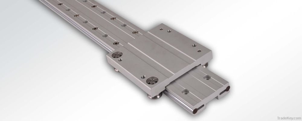 Wide-body roller wheels linear guides