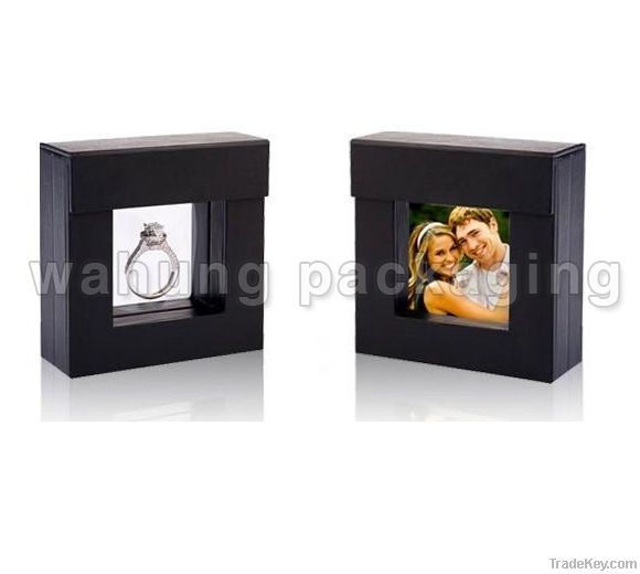 2012 newest plastic transparent jewelry ring box