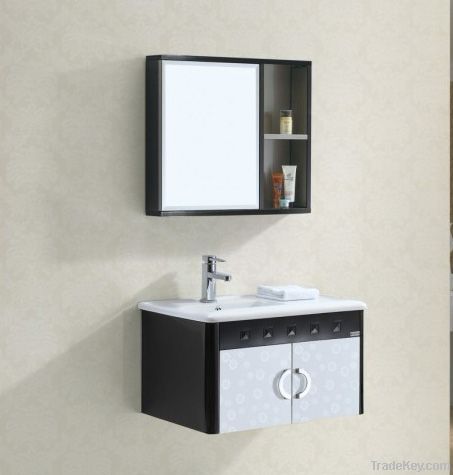 Bathroom Furniture, Made of Stainless Steel with Mirror Cabinet, Measu