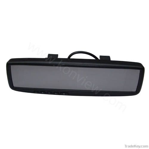 Clip-on rear view mirror monitor