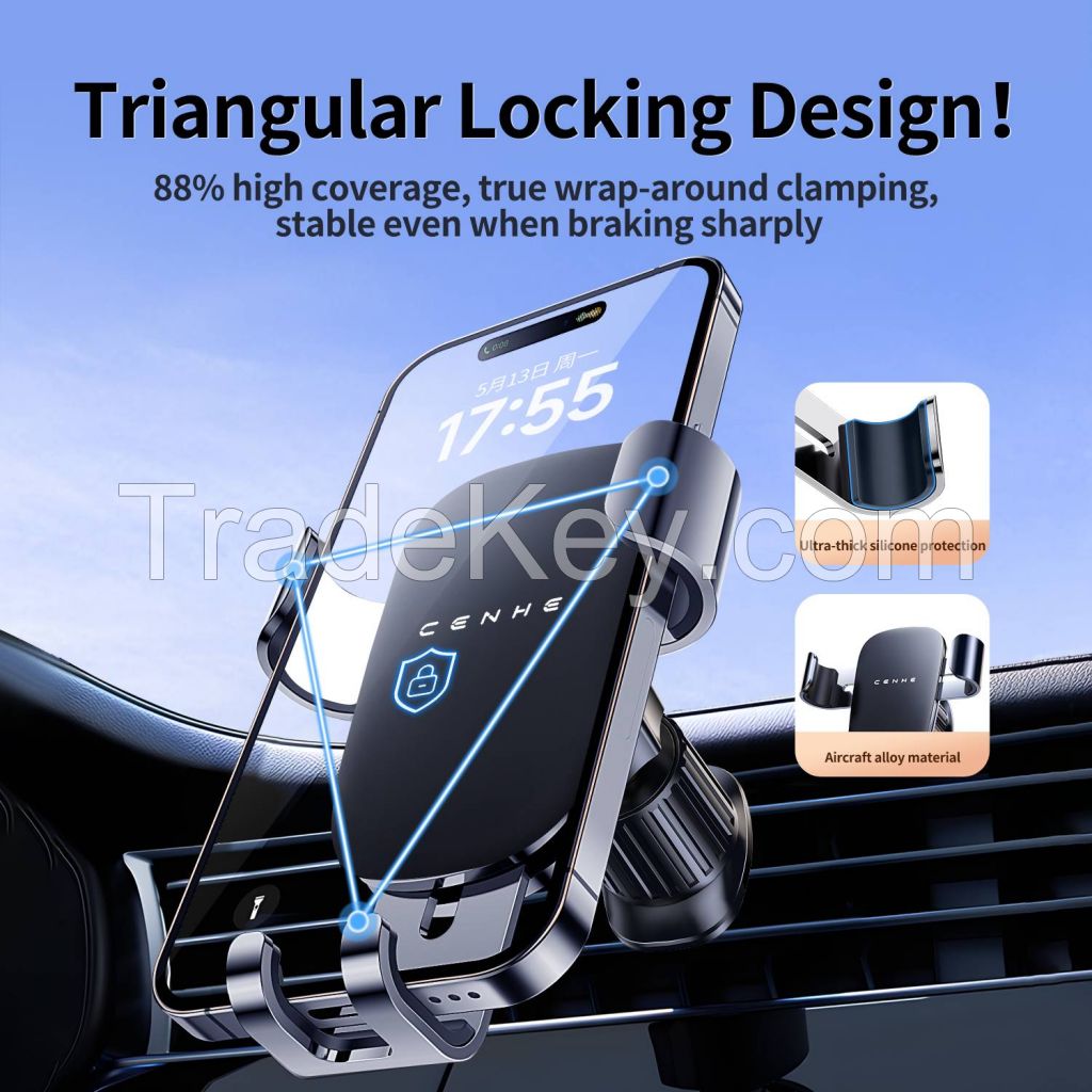 360 Degree Rotation Adjustable Car Mobile Phone Holder