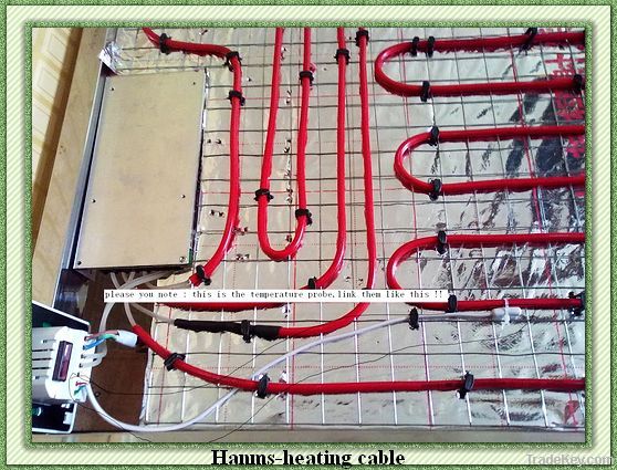 twin conductor self regulating floor heating cable