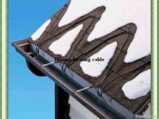 gutter &amp; roof snow melting heating cable