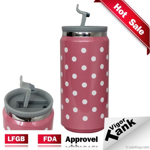 Fizz Double Walled Vacuum Insulated Stainless Steel Tumbler with Lid