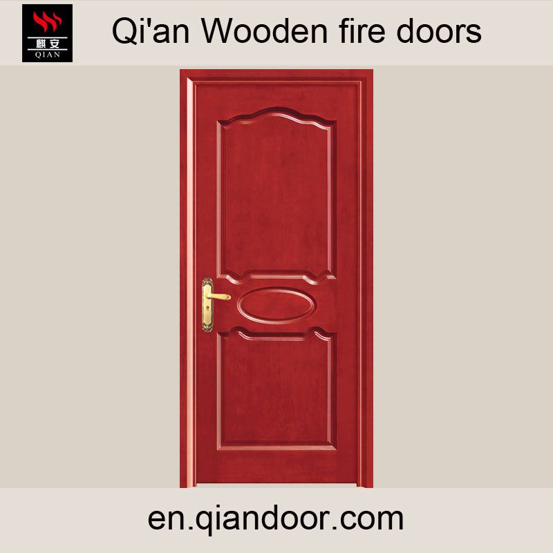 Wooden fire door