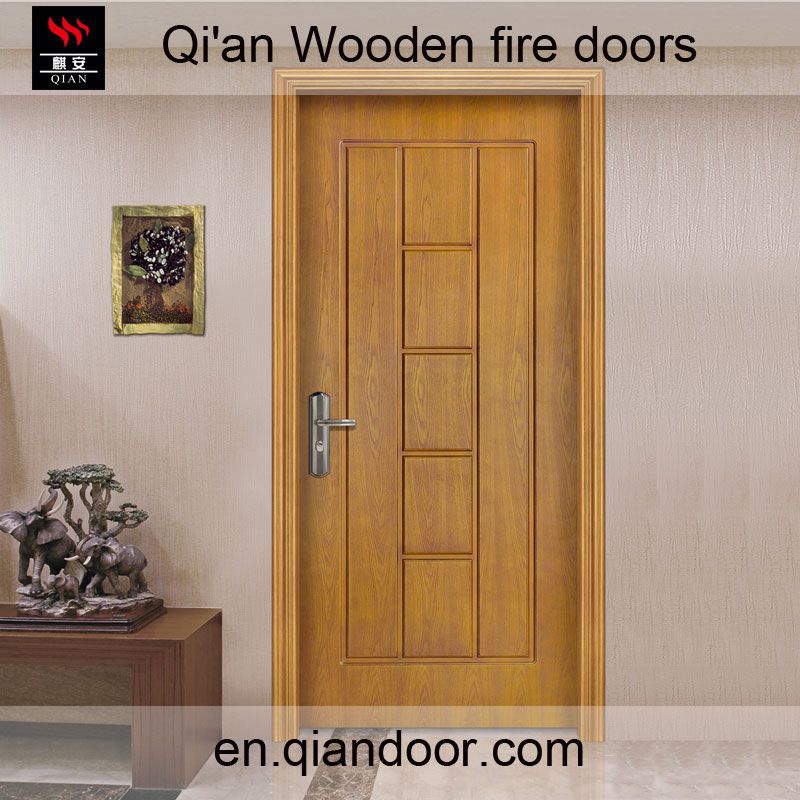 Wooden fire door