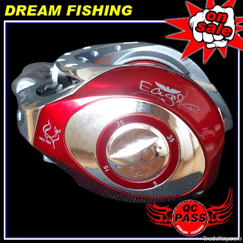 7.0 :1 BAT100 5+1BB Red Bait Casting Reel Fishing reel