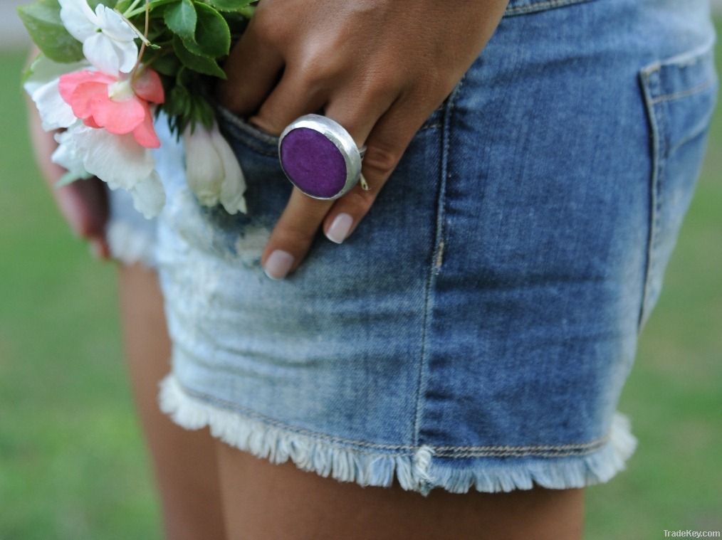 GEMSTONE RING GOLD PALTED