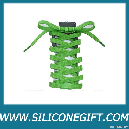 silicone shoelaces with metal aglet end fittings