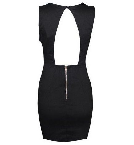 Sequin Bodycon Dress | Irregular Hollow Back