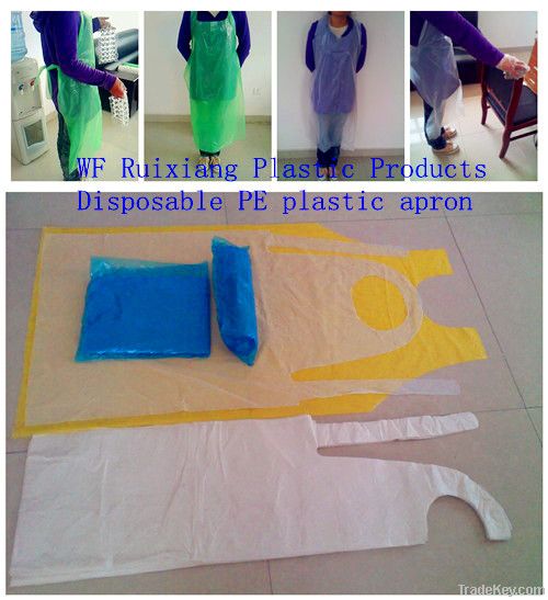 Disposable pe plastic apron