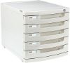 2012 Top Sale Office Stationery Plastic 5 Drawers File Cabinet with Lock(QBF-A605)