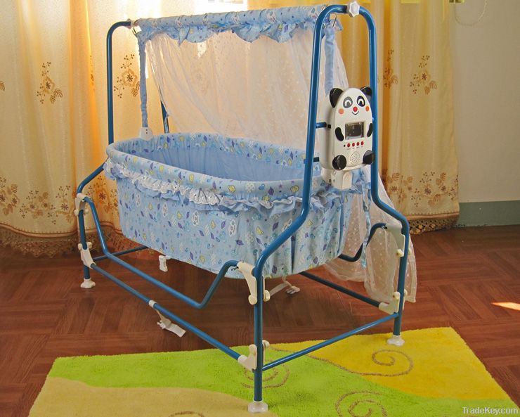 Automatic swing baby crib