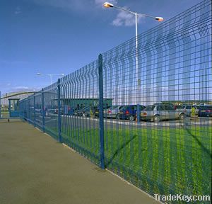 Welded mesh fence