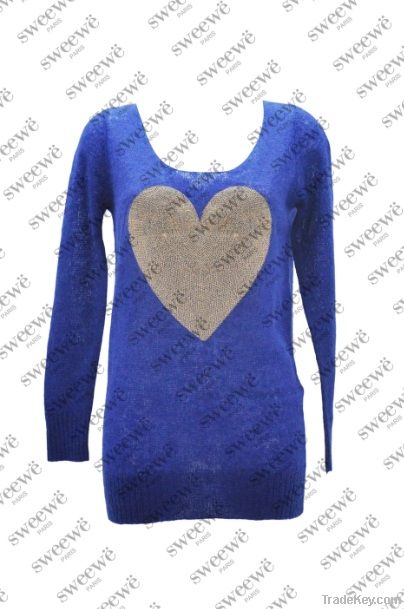 SWEEWE GOLDEN HEART SWEATER