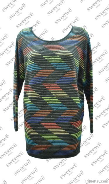 SWEEWE ARROW HEADED PRINT SWEATER