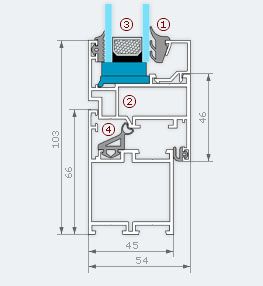 Aluminium Windows MB-45