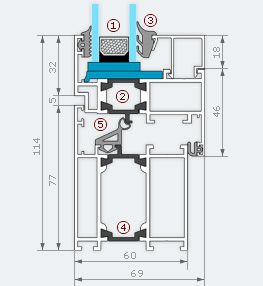 Aluminium Windows MB-60