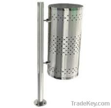 Perforated metal dustbin