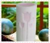 3&quot;*6&quot; Scented Pillar Energy Saving LED Candle with Glyptic Tulip