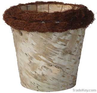 rattan flowerpot