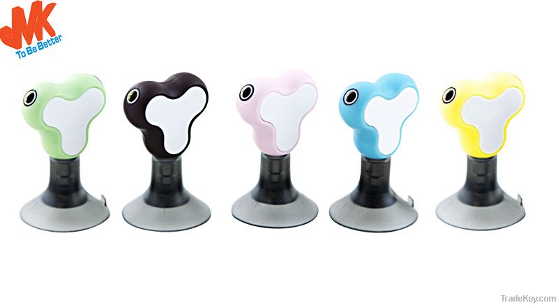 3.5mm Phone Stand, Music Splitter  with suction cup for smartphones