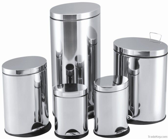 stainless steel waste bin