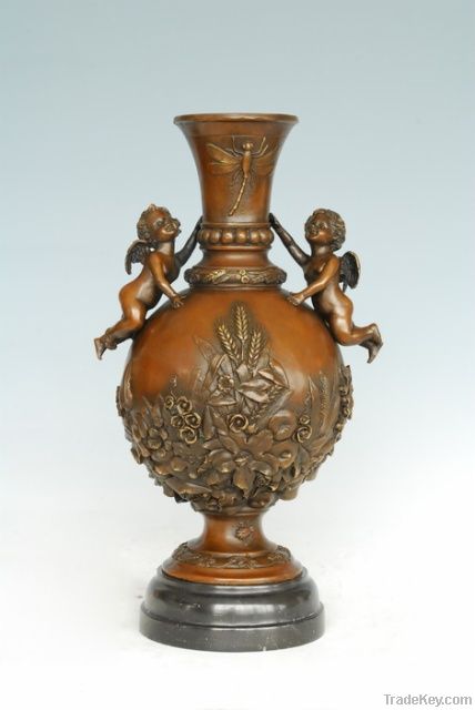 Bronze Vase Sculpture