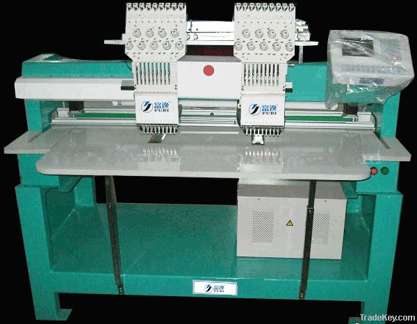 two head cap embroidery machine