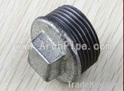 glavanized malleable iron pipe fittings plug