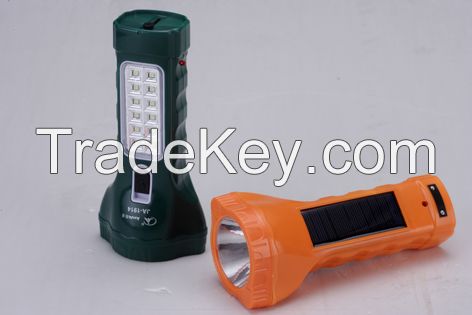 JA-1914 solar powered led flashlght with side light