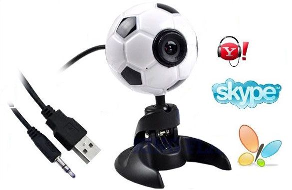 Football shape design webcam pc camera usb webcam