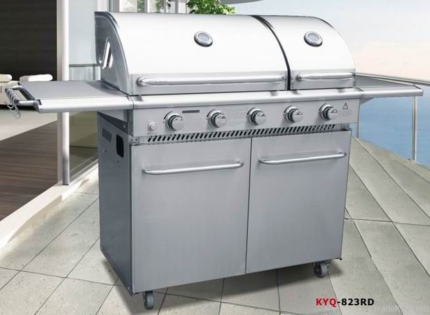 Stainless steel gas bbq grill