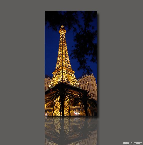 Shining Eiffel Tower -LED Canvas Wall Art