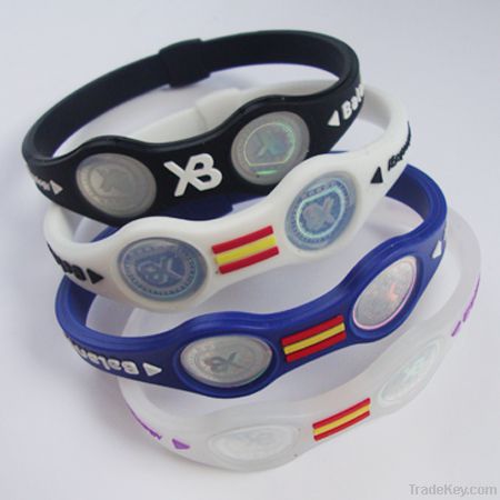 Silicone sport XB balance health bracelet