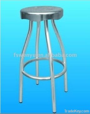 High Leg Anodized Aluminum Four Leg Bar Stool