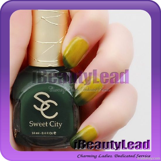 2012 popular 6 colors temperature change nail polish