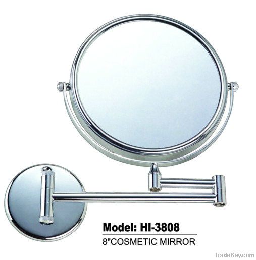 wall mounted brass chrome double side makeup mirror