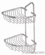 Wall mounted bathroom wire basket, net shelf,